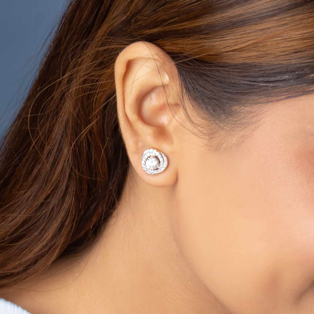 Galaxy Twist Solitaire Studs