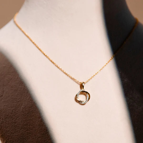Infinity Embrace Circle Pendant
