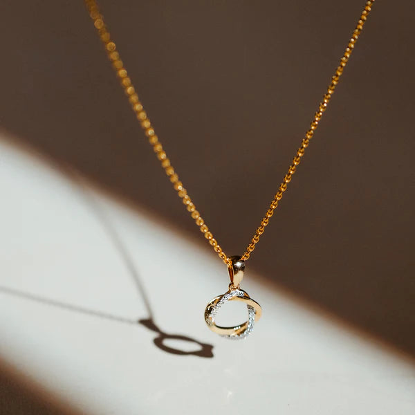 Infinity Embrace Circle Pendant