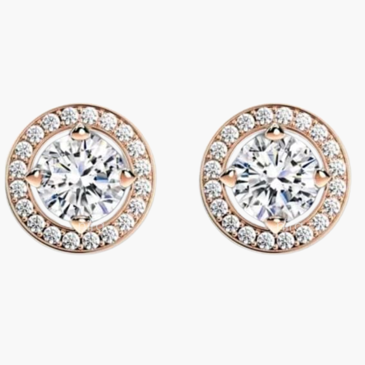 Halo Gleam Solitaire Studs