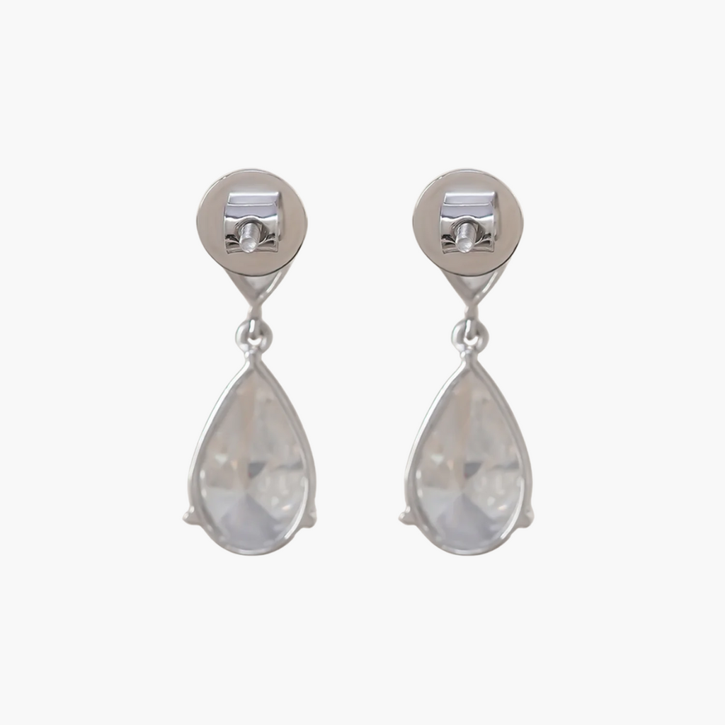 Pear Luxe Drop Diamond Earrings