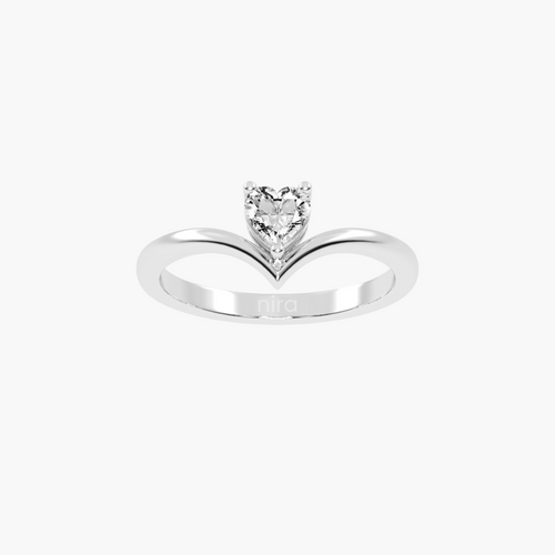 Amora Heart Solitaire Ring