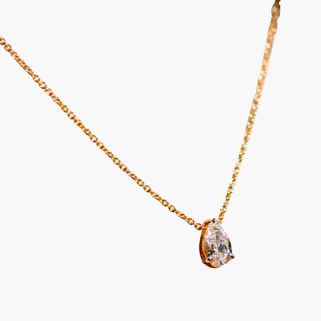Tear drop Diamond Necklace