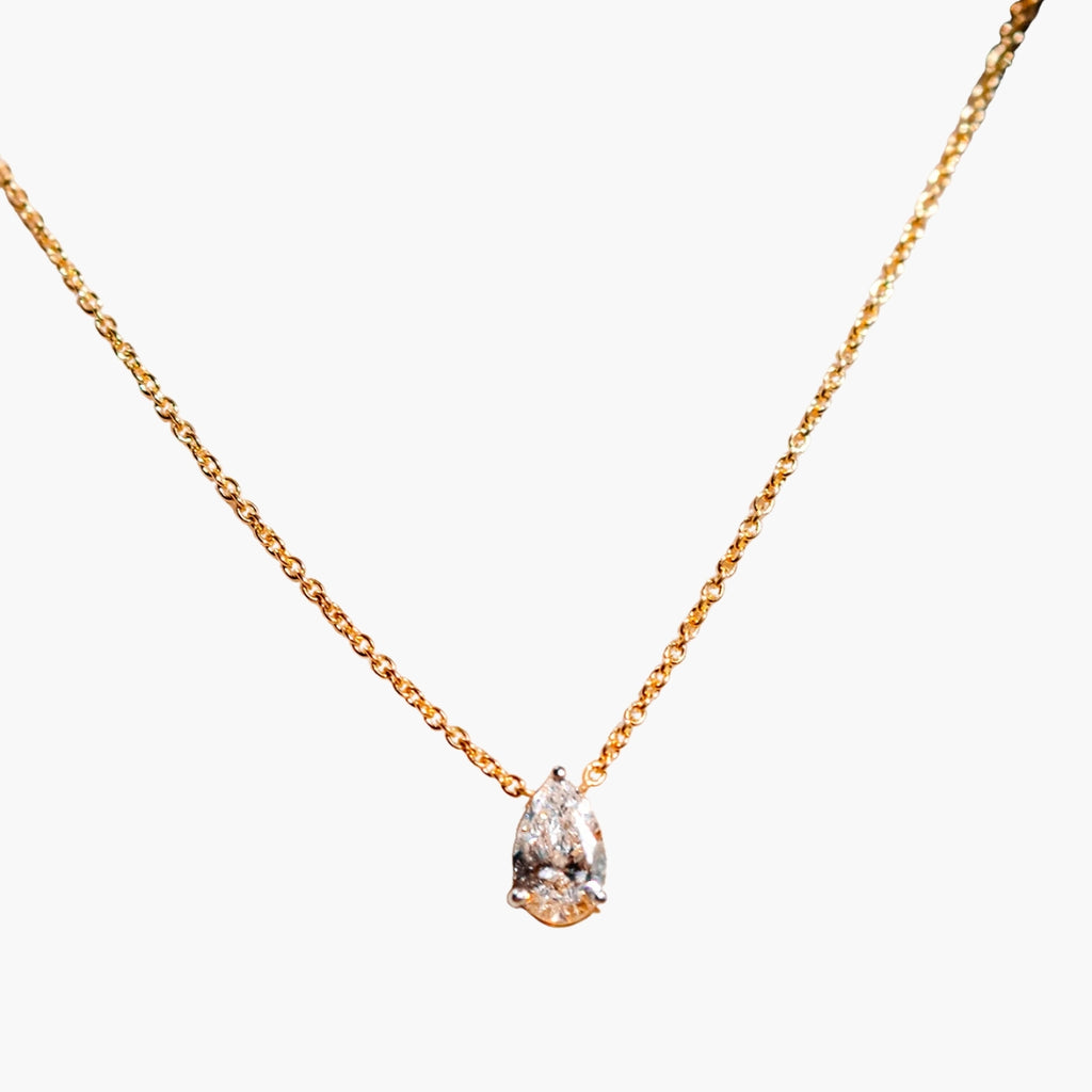 Tear drop Diamond Necklace