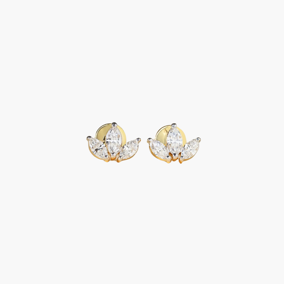 Triflora Petal Diamond Studs